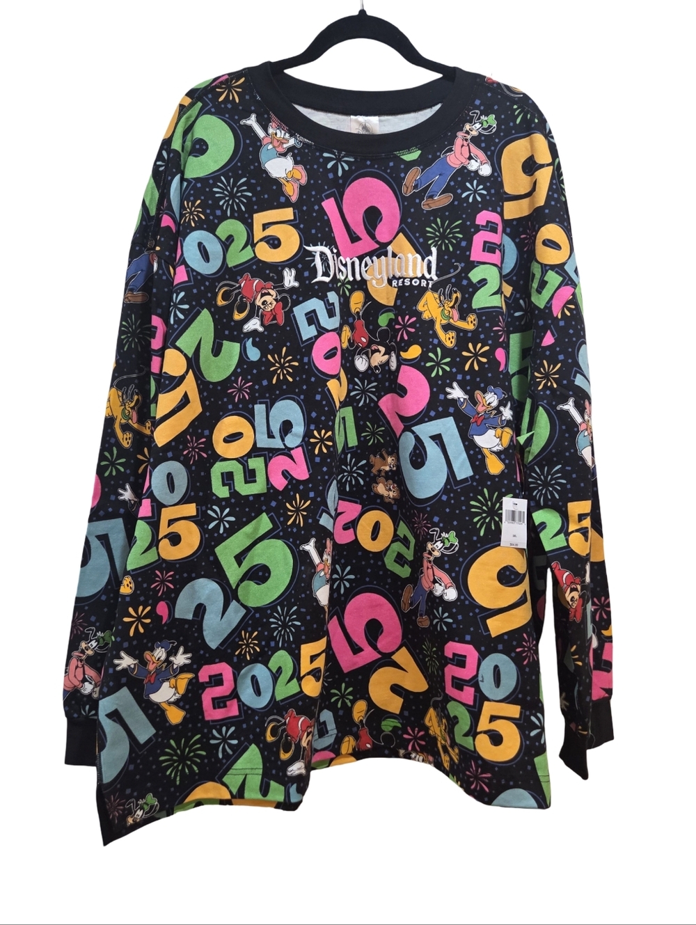 Disney Parks 2025 DISNEYLAND Heavyweight Long Sleeve Shirt Adult Size 3XL NEW